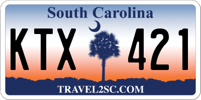 SC license plate KTX421