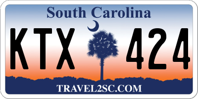 SC license plate KTX424