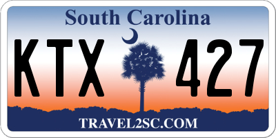 SC license plate KTX427