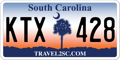 SC license plate KTX428