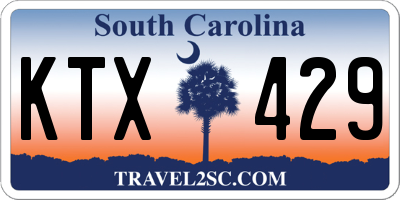 SC license plate KTX429
