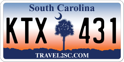SC license plate KTX431