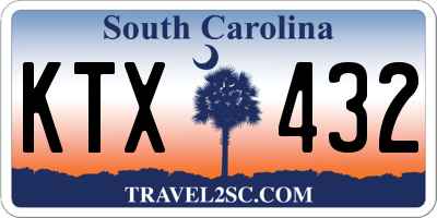 SC license plate KTX432