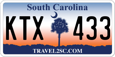 SC license plate KTX433