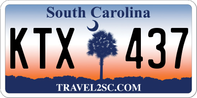 SC license plate KTX437