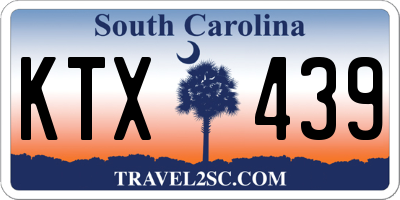 SC license plate KTX439