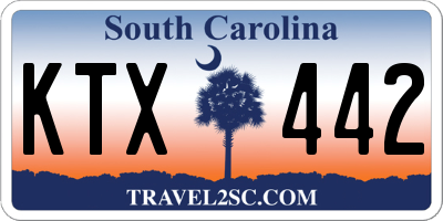 SC license plate KTX442