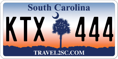 SC license plate KTX444