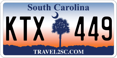SC license plate KTX449