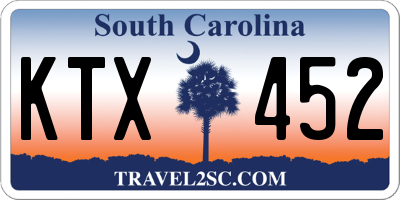 SC license plate KTX452