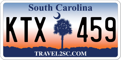 SC license plate KTX459