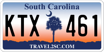 SC license plate KTX461