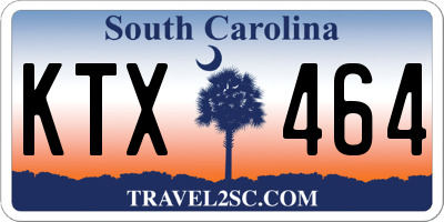 SC license plate KTX464