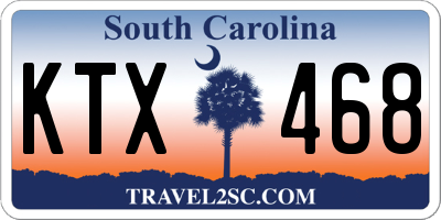 SC license plate KTX468