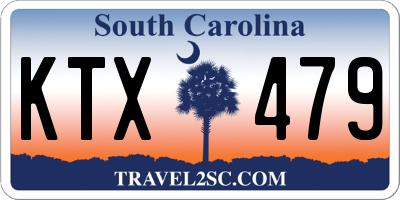 SC license plate KTX479