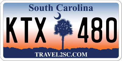 SC license plate KTX480
