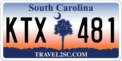 SC license plate KTX481