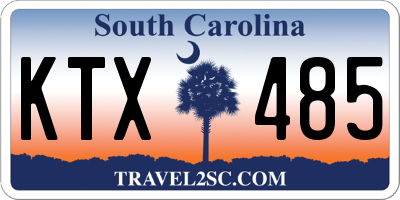 SC license plate KTX485