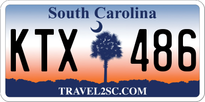 SC license plate KTX486