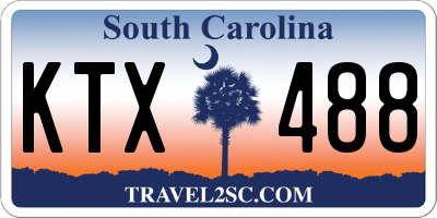 SC license plate KTX488