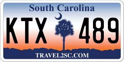 SC license plate KTX489