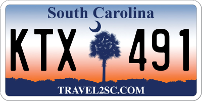 SC license plate KTX491