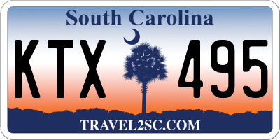 SC license plate KTX495