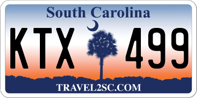SC license plate KTX499