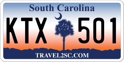 SC license plate KTX501