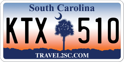 SC license plate KTX510