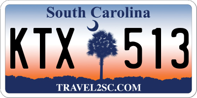 SC license plate KTX513