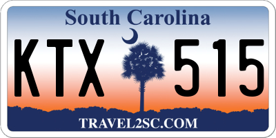 SC license plate KTX515