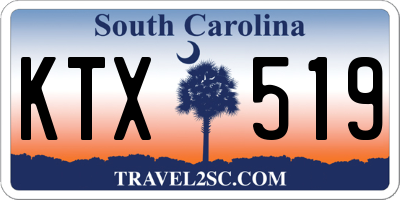 SC license plate KTX519