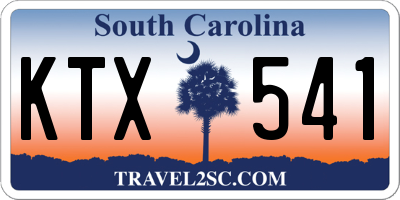 SC license plate KTX541