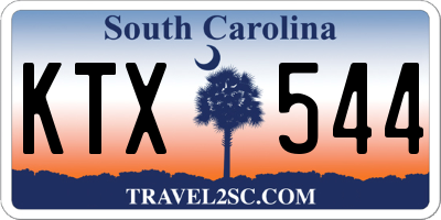 SC license plate KTX544