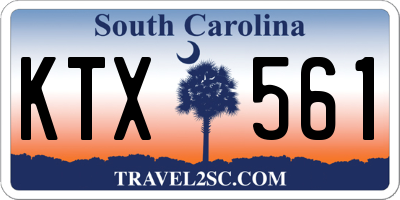 SC license plate KTX561