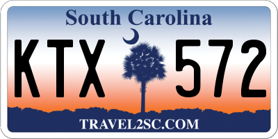 SC license plate KTX572
