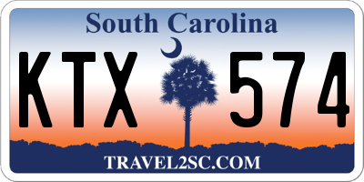 SC license plate KTX574