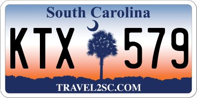 SC license plate KTX579