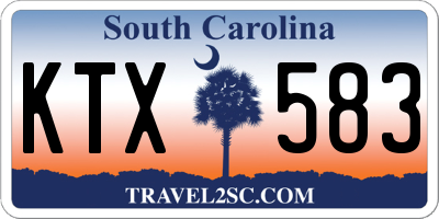 SC license plate KTX583