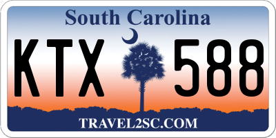 SC license plate KTX588