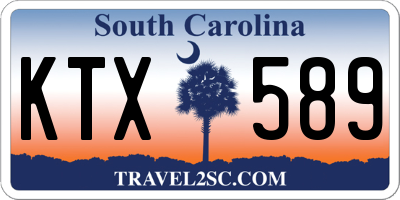 SC license plate KTX589