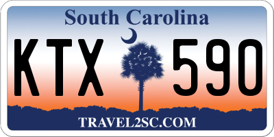 SC license plate KTX590