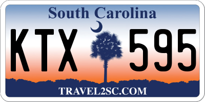 SC license plate KTX595