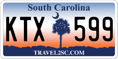 SC license plate KTX599