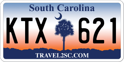SC license plate KTX621