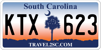 SC license plate KTX623