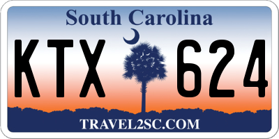 SC license plate KTX624