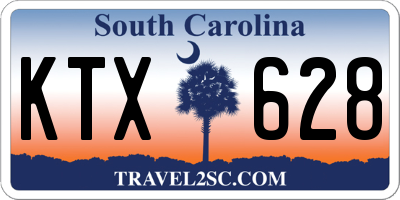 SC license plate KTX628