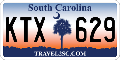SC license plate KTX629